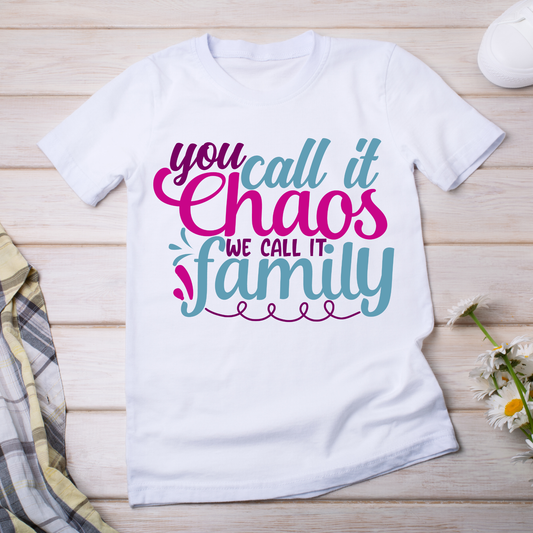 You call it chaos we call it family - Women's funny t-shirt - Premium t-shirt from Lees Krazy Teez - Just $21.95! Shop now at Lees Krazy Teez