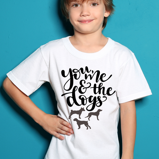 You me and the dogs boys youth t-shirt - Premium t-shirt from Lees Krazy Teez - Just $19.95! Shop now at Lees Krazy Teez