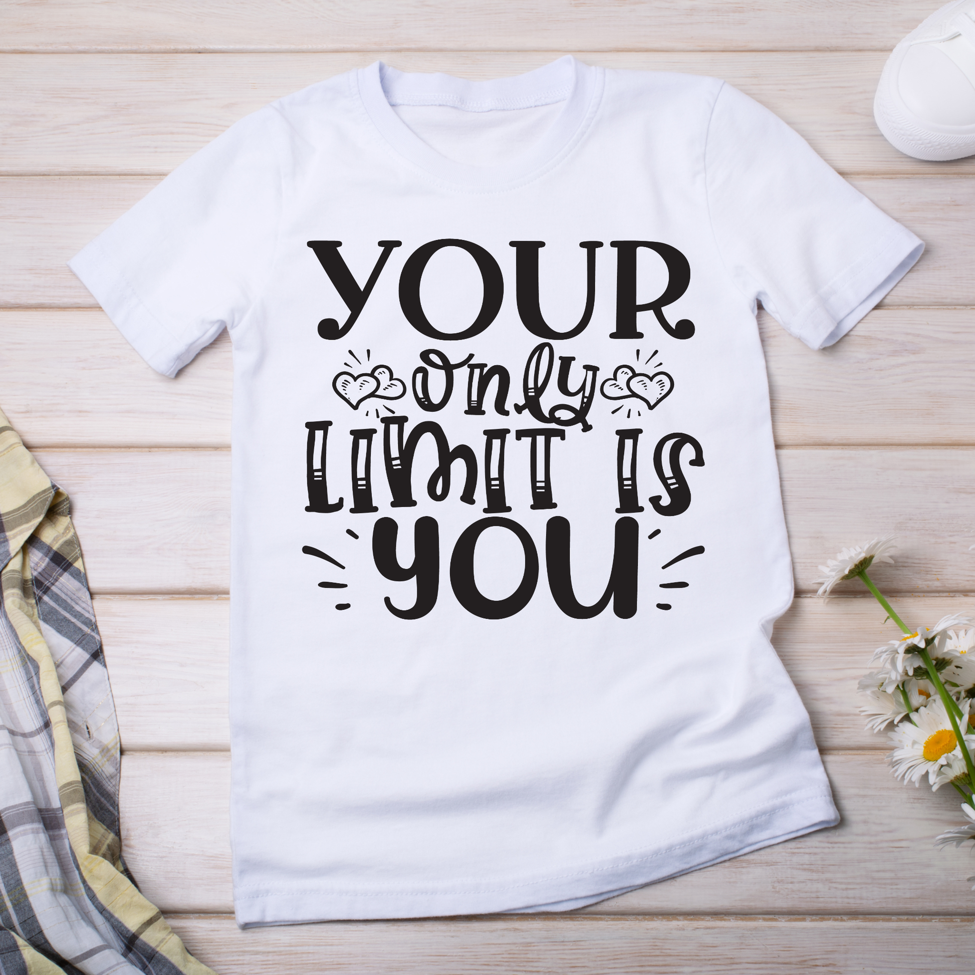 Your only limit is you quotes and sayings - Women's funny t-shirt - Premium t-shirt from Lees Krazy Teez - Just $19.95! Shop now at Lees Krazy Teez