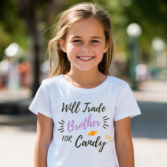 Youth girl Halloween funny t shirt sayings - Premium t-shirt from Lees Krazy Teez - Shop now at Lees Krazy Teez