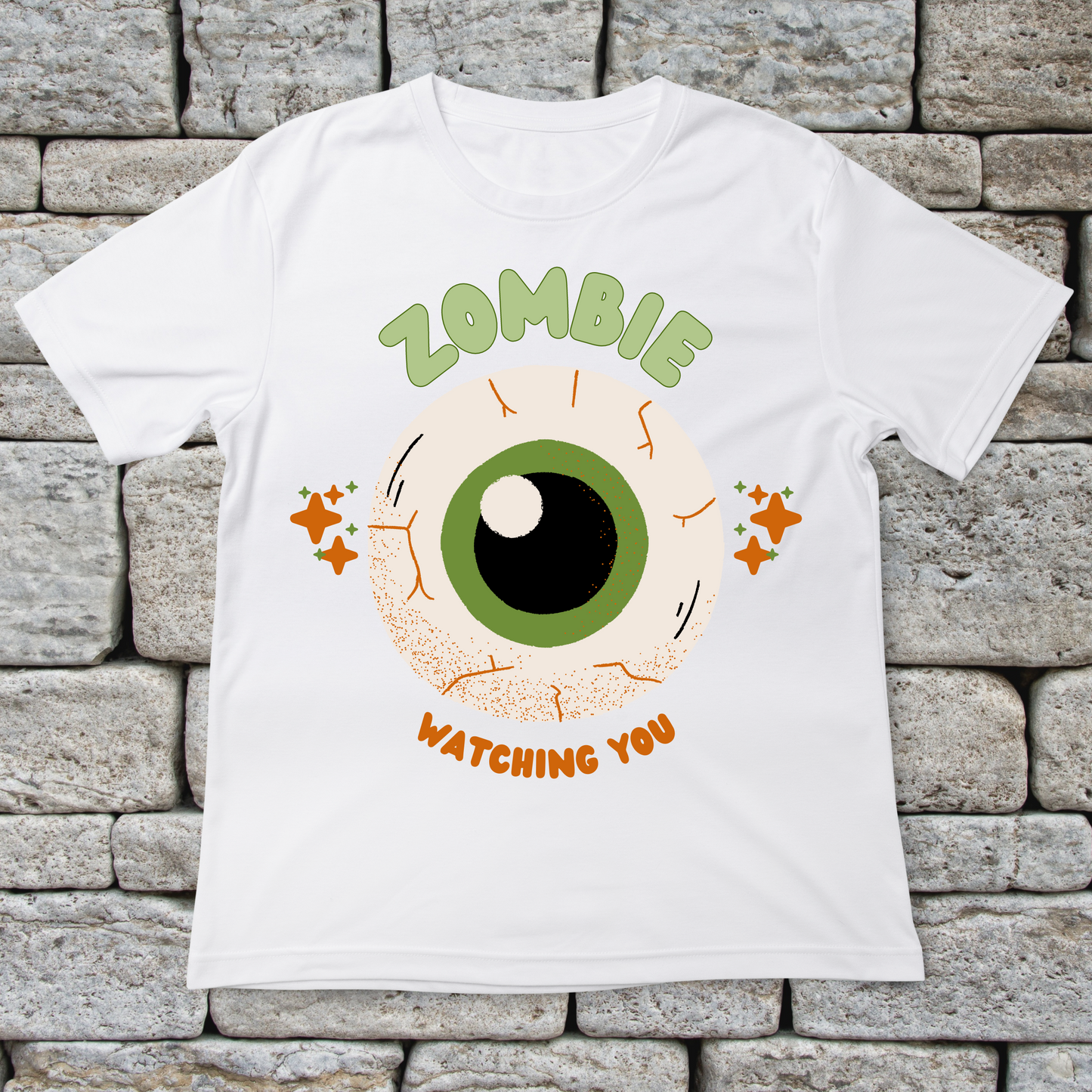 Zombie watching you - Men's funny halloween shirt - Premium t-shirt from Lees Krazy Teez - Just $19.95! Shop now at Lees Krazy Teez