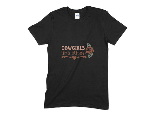 cowgirls are cuter womens t-shirt - Premium t-shirt from MyDesigns - Just $17.95! Shop now at Lees Krazy Teez