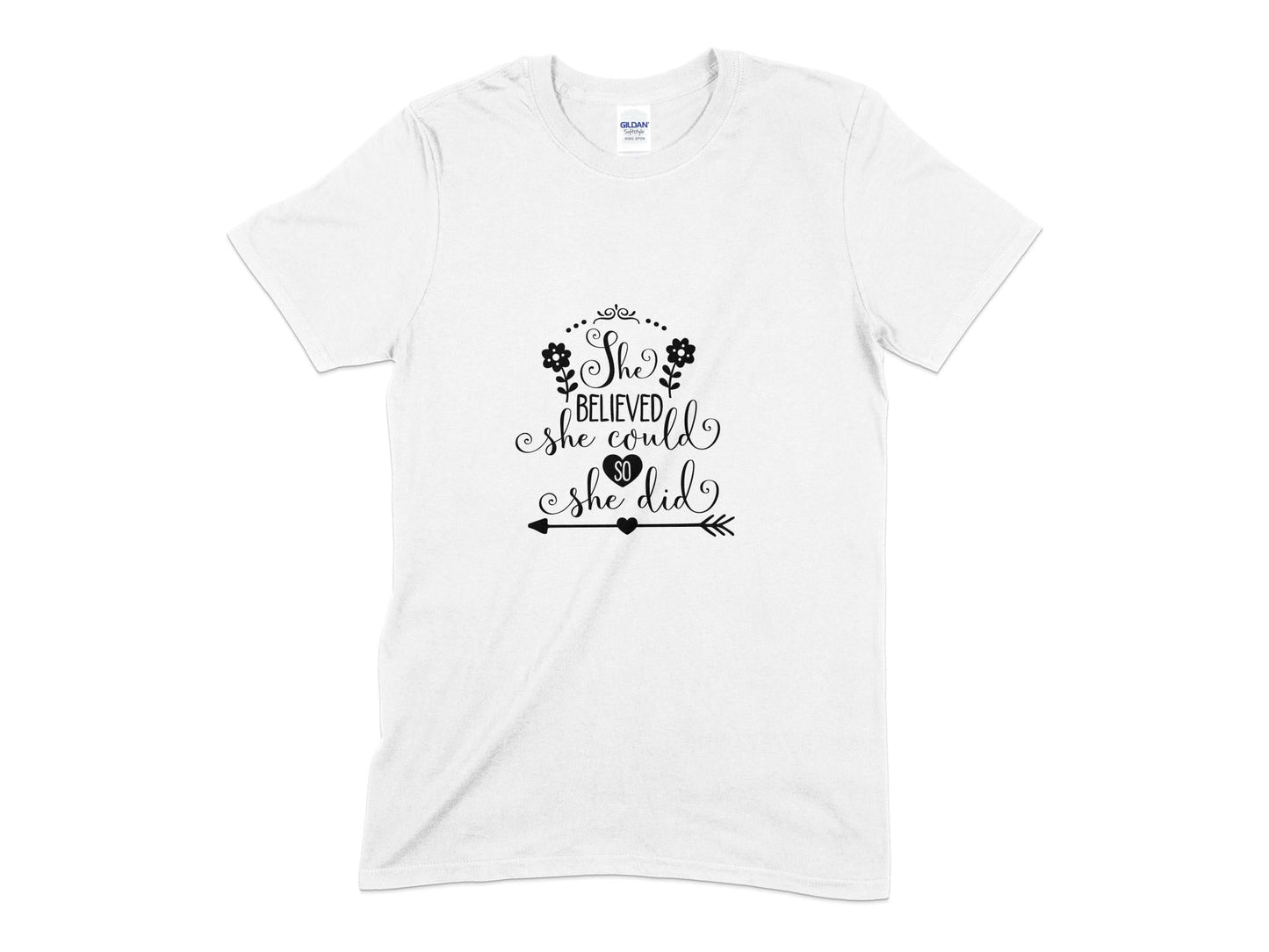 She believed she could so she did womens t-shirt - Premium t-shirt from MyDesigns - Just $19.95! Shop now at Lees Krazy Teez