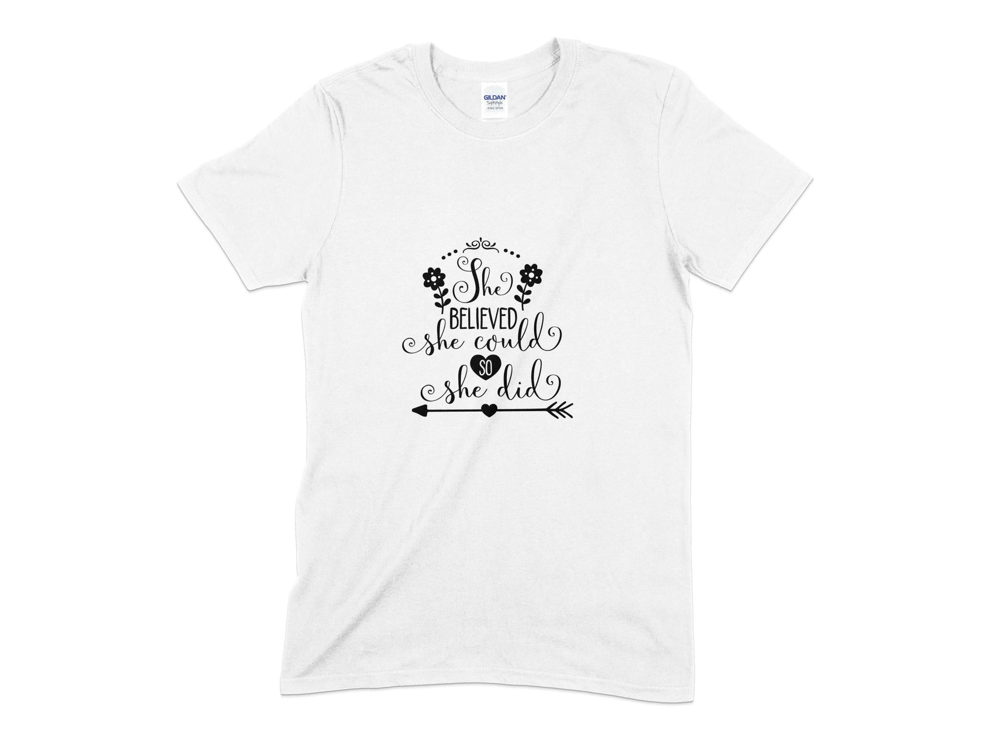 She believed she could so she did womens t-shirt - Premium t-shirt from MyDesigns - Just $19.95! Shop now at Lees Krazy Teez