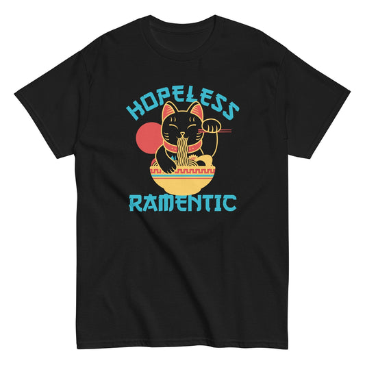 Hopeless ramentic funny cat t-shirt - Premium t-shirt from MyDesigns - Just $19.95! Shop now at Lees Krazy Teez