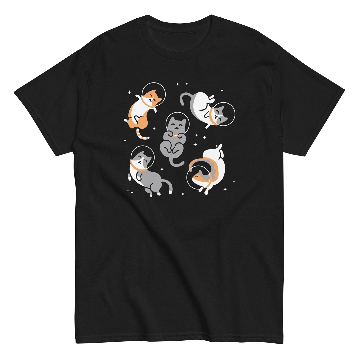 Cats kittens floating in outer space cute unisex t-shirt - Premium t-shirt from MyDesigns - Just $16.95! Shop now at Lees Krazy Teez