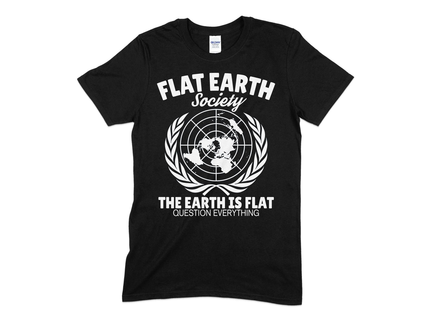 flat earth society t-shirt - Premium  from MyDesigns - Just $18.95! Shop now at Lees Krazy Teez