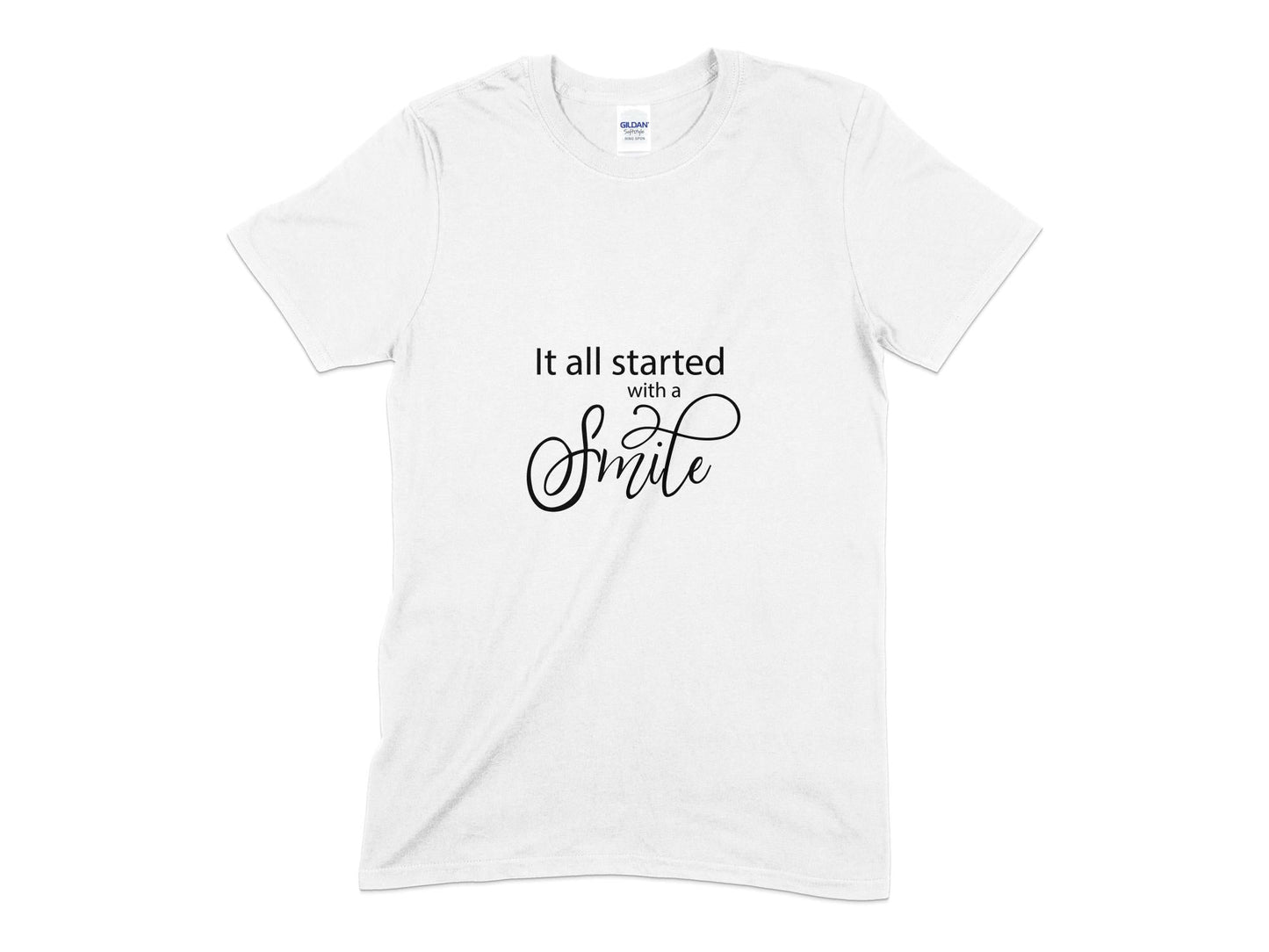 It all started with a smile Unisex Men's Women's t-shirt - Premium t-shirt from MyDesigns - Just $19.95! Shop now at Lees Krazy Teez