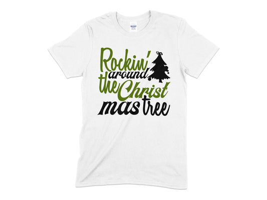 Rockin around the christmas tree - Premium t-shirt from MyDesigns - Just $21.95! Shop now at Lees Krazy Teez