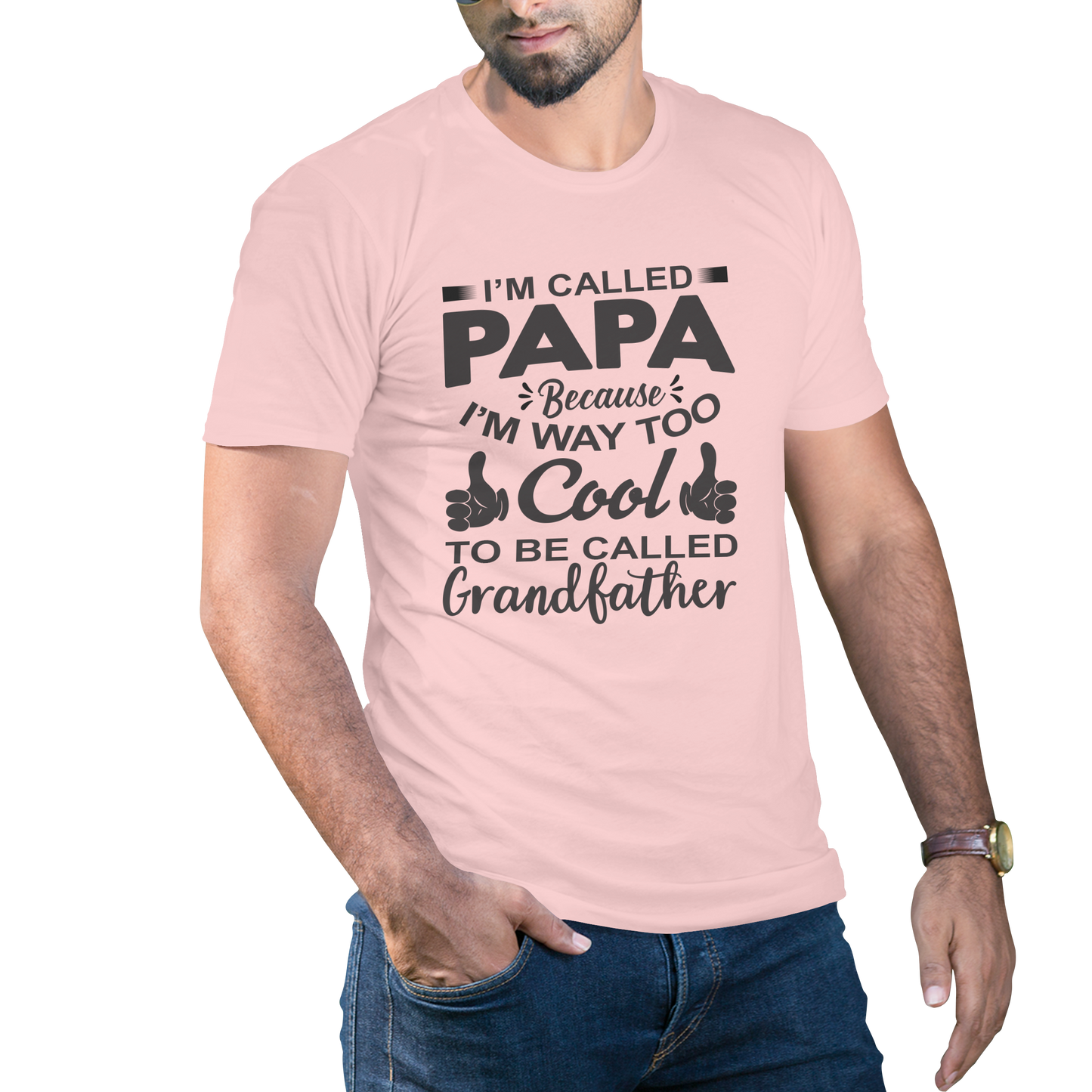 Im called papa im way too cool to be called grandfather t-shirt - Premium t-shirt from MyDesigns - Just $19.95! Shop now at Lees Krazy Teez