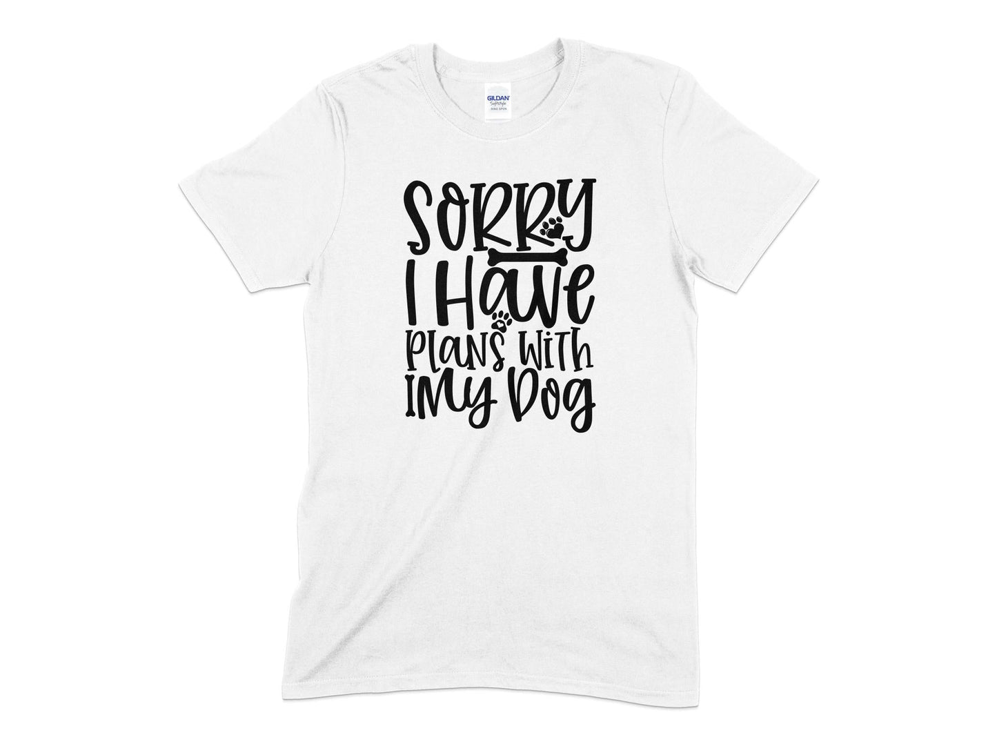 Sorry I Have Plans With My Dog cute funny unisex t-shirt - Premium t-shirt from MyDesigns - Just $20.95! Shop now at Lees Krazy Teez