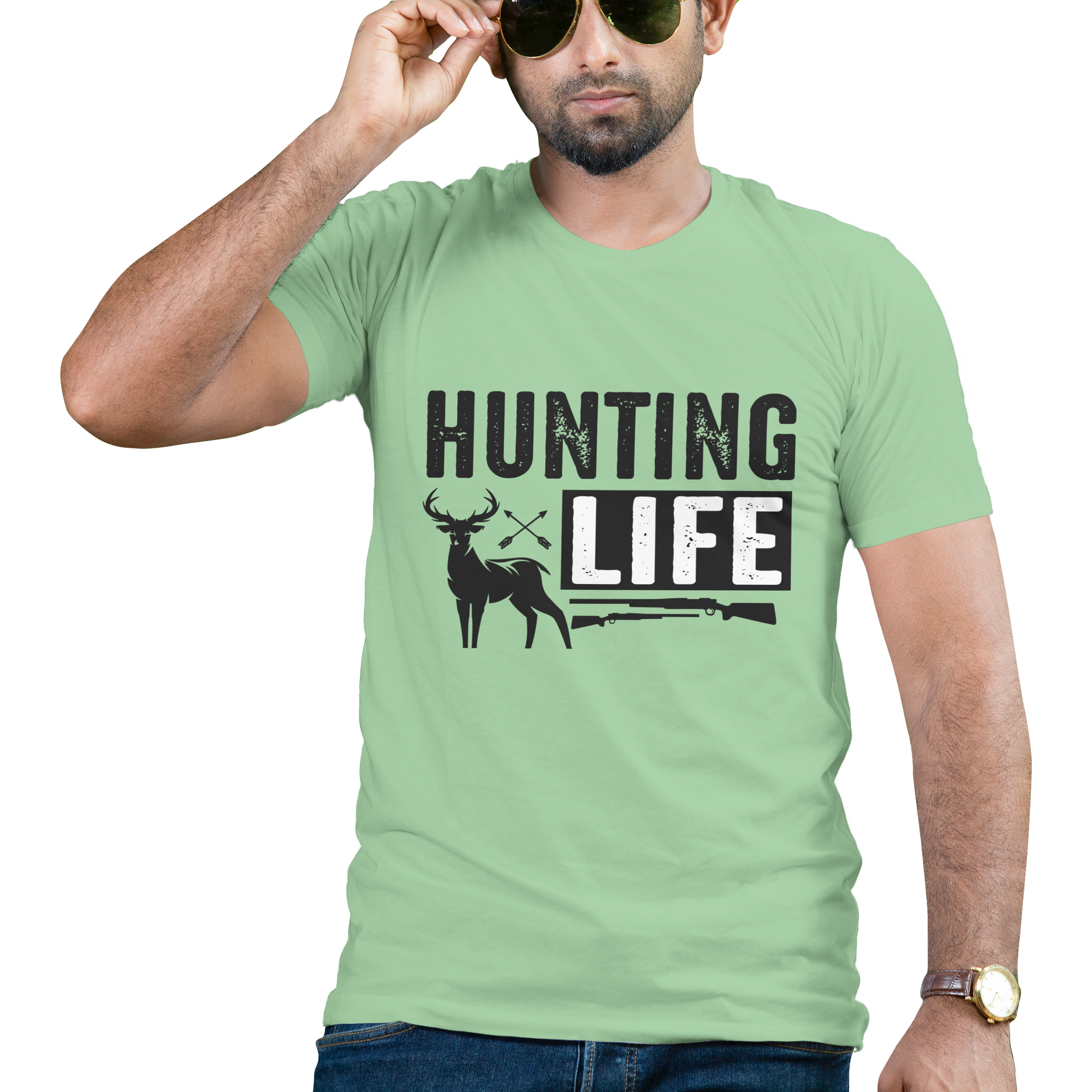 Deer hunting life t-shirt - Premium t-shirt from MyDesigns - Just $16.95! Shop now at Lees Krazy Teez