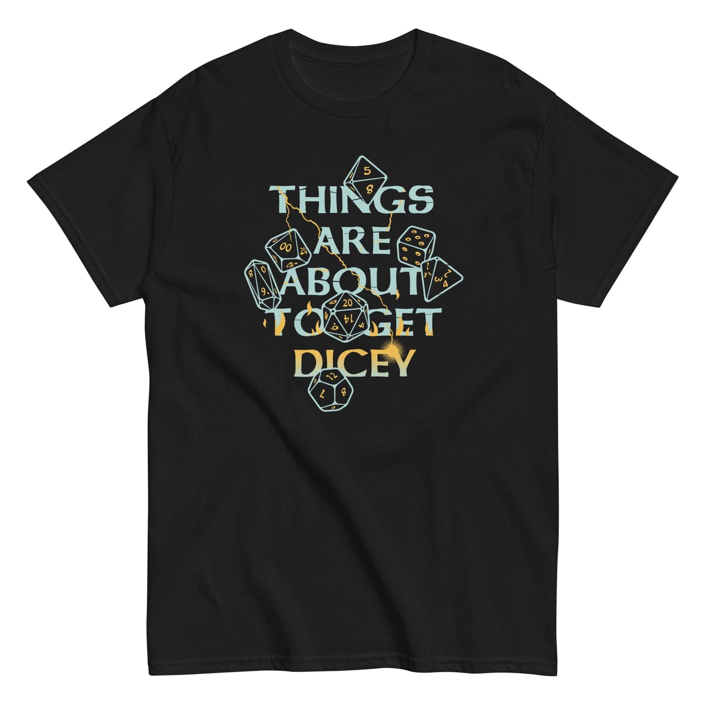 Things are about to get dicey men's t-shirt - Premium t-shirt from MyDesigns - Just $19.95! Shop now at Lees Krazy Teez