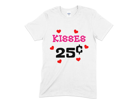 kisses 25 cent cute valentines day womens t-shirt - Premium t-shirt from MyDesigns - Just $19.95! Shop now at Lees Krazy Teez