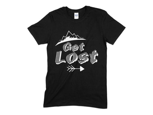 Get lost hiking unisex mens womens t-shirt - Premium t-shirt from MyDesigns - Just $19.95! Shop now at Lees Krazy Teez