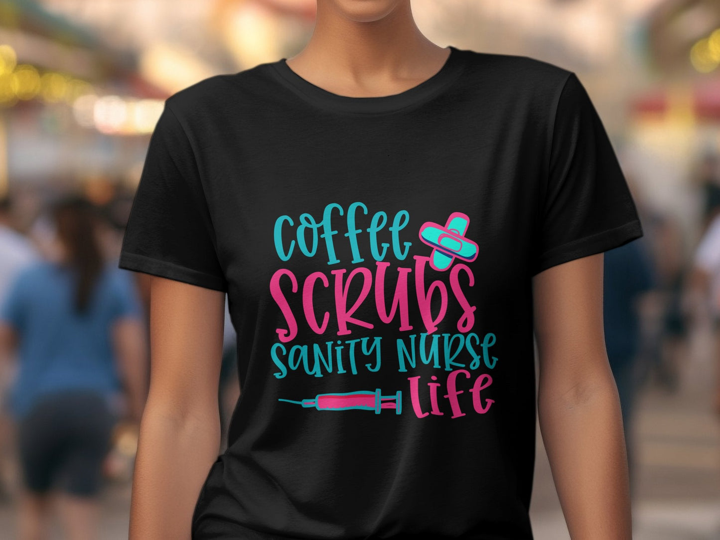 Coffee scrubs sanity nurse life working Women's tee - Premium t-shirt from MyDesigns - Just $19.95! Shop now at Lees Krazy Teez