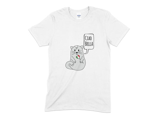 Kitten cat ciao bella t-shirt - Premium t-shirt from MyDesigns - Just $18.95! Shop now at Lees Krazy Teez