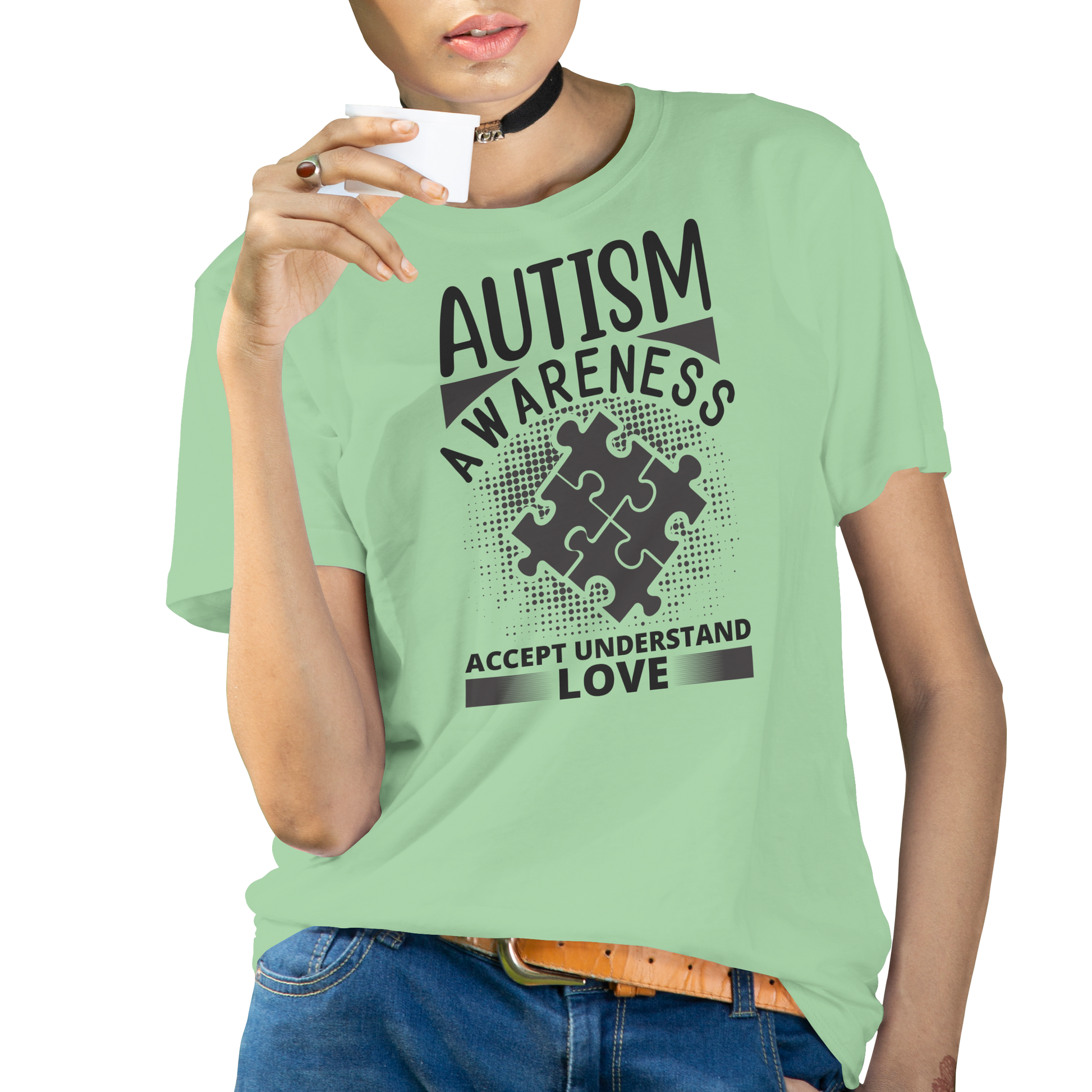 Autism awareness accept understand love t-shirt - Premium t-shirt from MyDesigns - Just $16.95! Shop now at Lees Krazy Teez