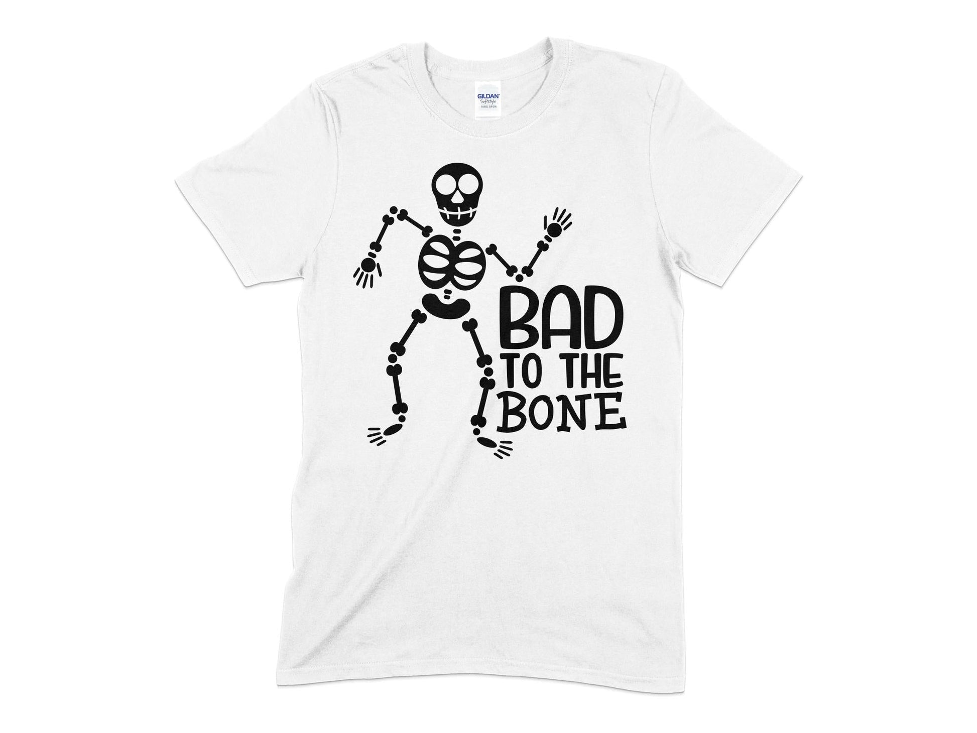 Bad To Bone funny halloween t-shirt - Premium t-shirt from MyDesigns - Just $19.95! Shop now at Lees Krazy Teez