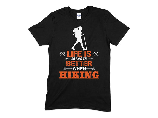 Life is always better when hiking t-shirt - Premium t-shirt from MyDesigns - Just $19.95! Shop now at Lees Krazy Teez