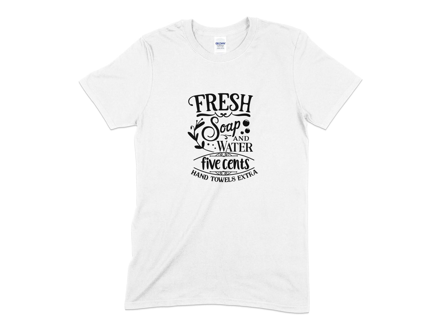 Fresh soap and water five cents hand towels extra t-shirt - Premium t-shirt from MyDesigns - Just $19.95! Shop now at Lees Krazy Teez