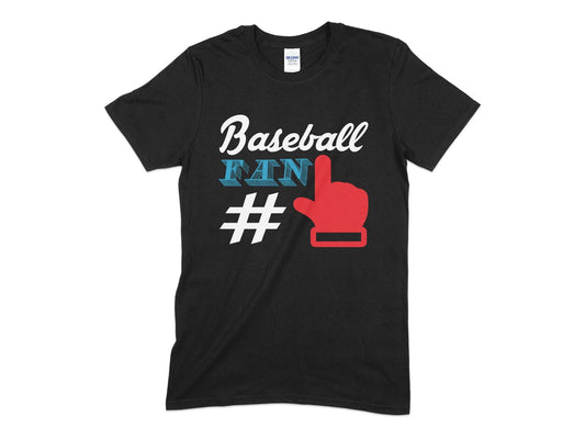 Baseball fan number 1 mens womens unisex t-shirt - Premium t-shirt from MyDesigns - Just $19.95! Shop now at Lees Krazy Teez