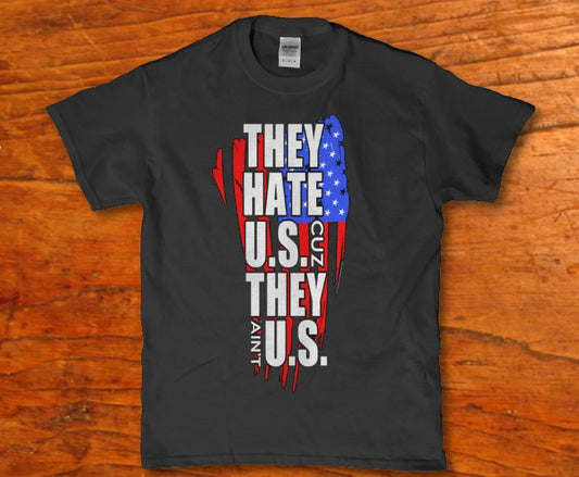 They hate us cuz they ain't us Men's t-shirt - Premium t-shirt from MyDesigns - Just $19.95! Shop now at Lees Krazy Teez