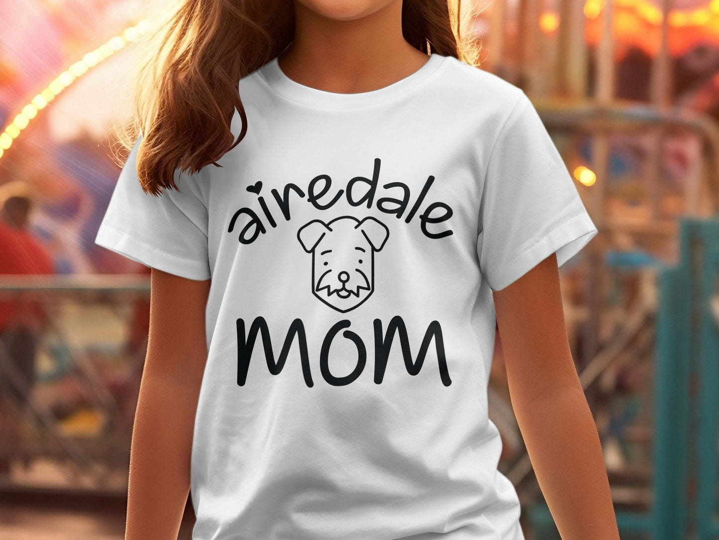 Airedale Mom awesome Mothers mum Women's t-shirt - Premium t-shirt from Lees Krazy Teez - Just $19.95! Shop now at Lees Krazy Teez