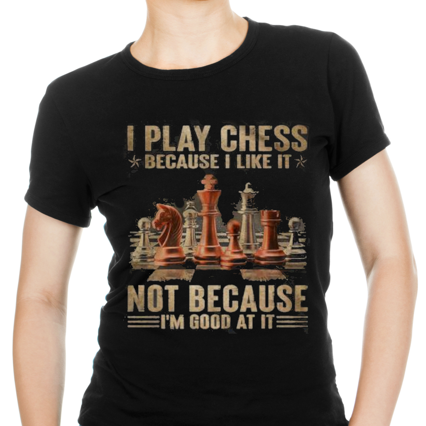 I play chess because i like it Women's t-shirt - Premium t-shirt from MyDesigns - Just $16.95! Shop now at Lees Krazy Teez