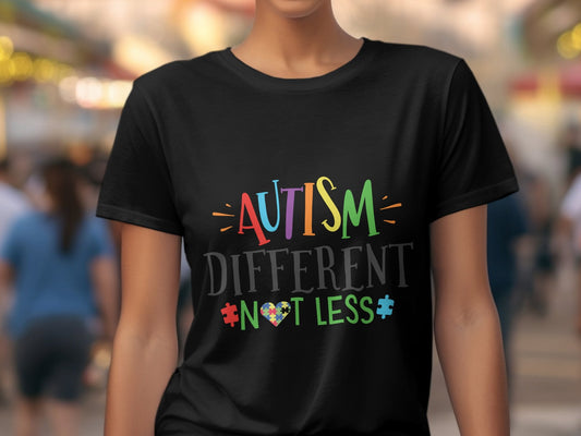 Austism different not less Women's t-shirt - Premium t-shirt from MyDesigns - Just $21.95! Shop now at Lees Krazy Teez