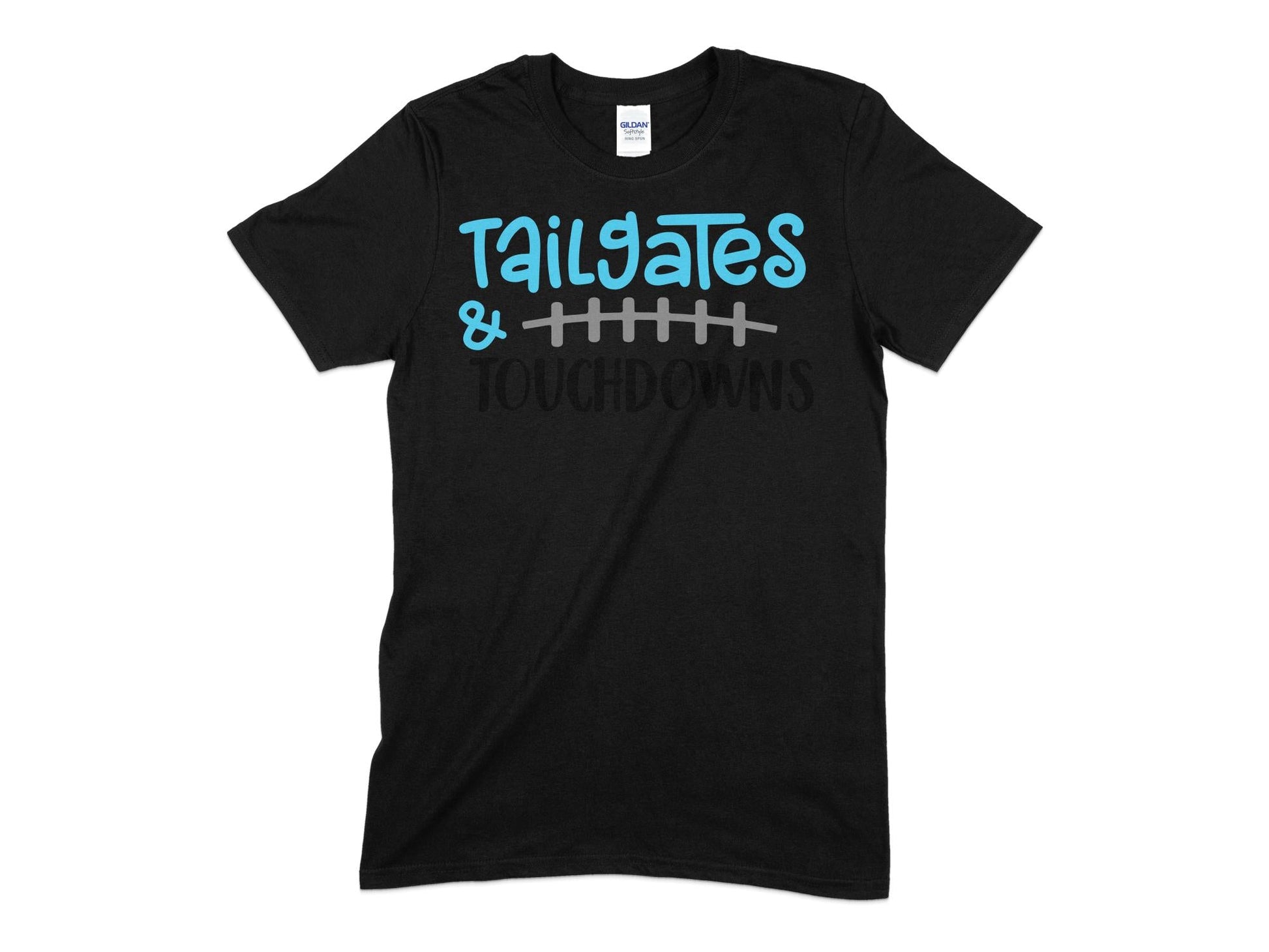 Tailgates touch downs womens mens unisex t-shirt - Premium t-shirt from MyDesigns - Just $21.95! Shop now at Lees Krazy Teez