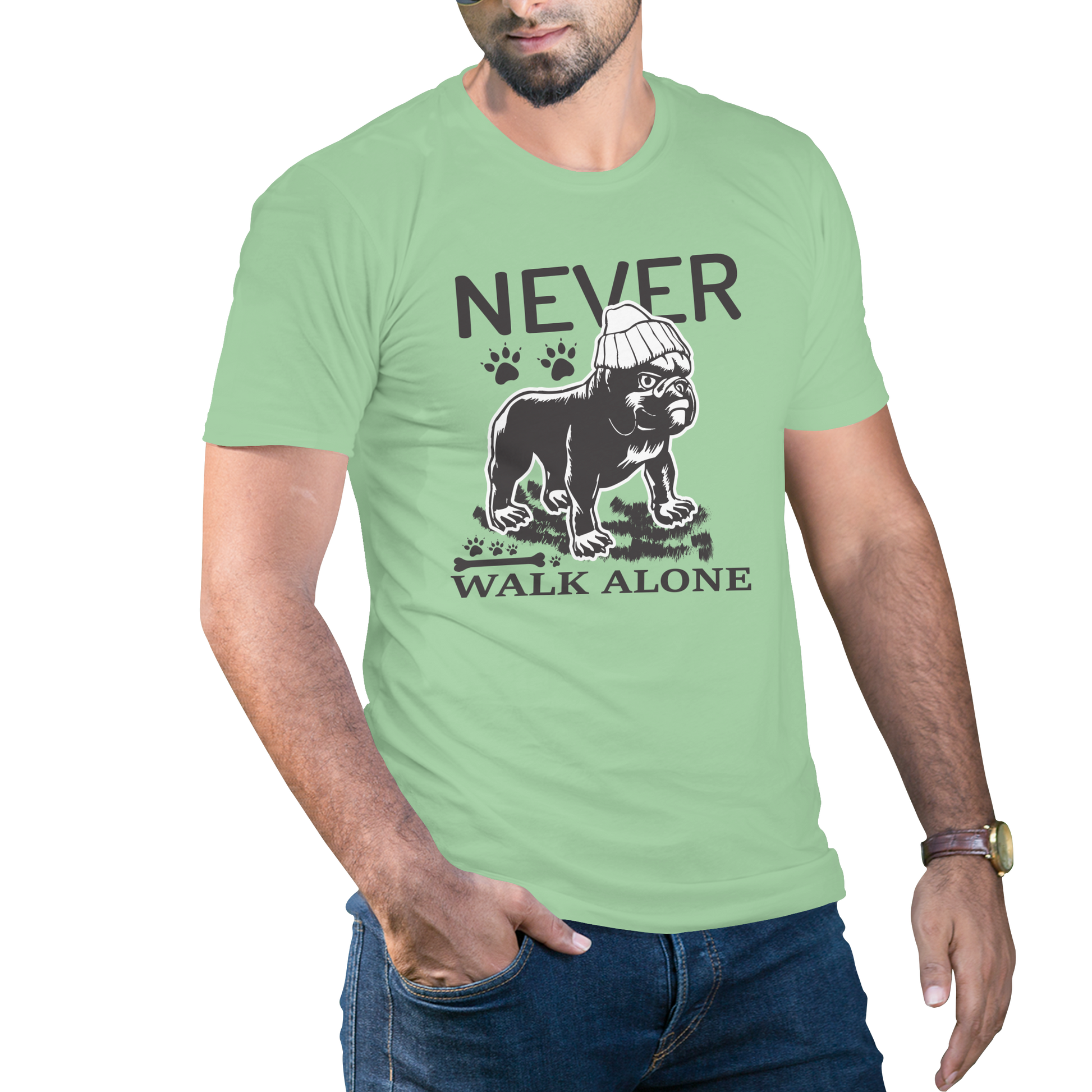 Never walk alone t-shirt - Premium t-shirt from MyDesigns - Just $16.95! Shop now at Lees Krazy Teez