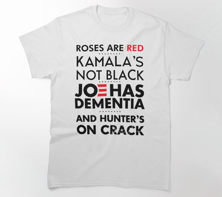 Roses are red kamals not black funny t-shirt - Premium t-shirt from MyDesigns - Just $19.95! Shop now at Lees Krazy Teez