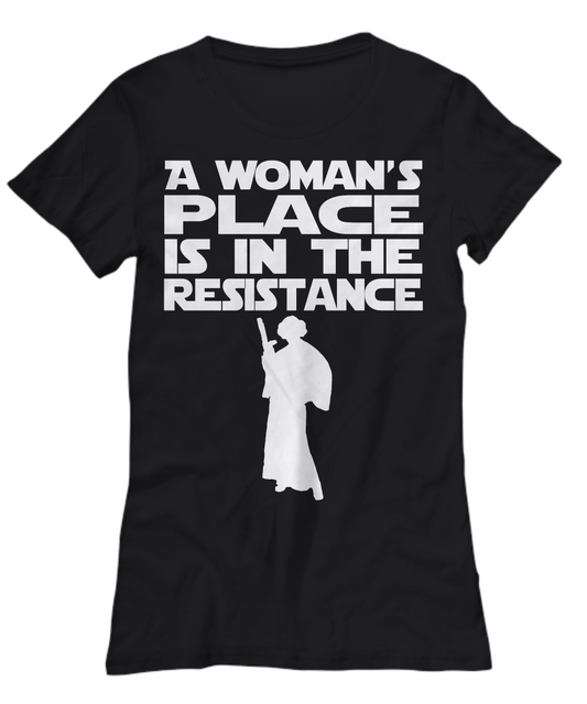 A Woman's Place Is In The Resistance t-shirt - Premium t-shirt from MyDesigns - Just $16.95! Shop now at Lees Krazy Teez