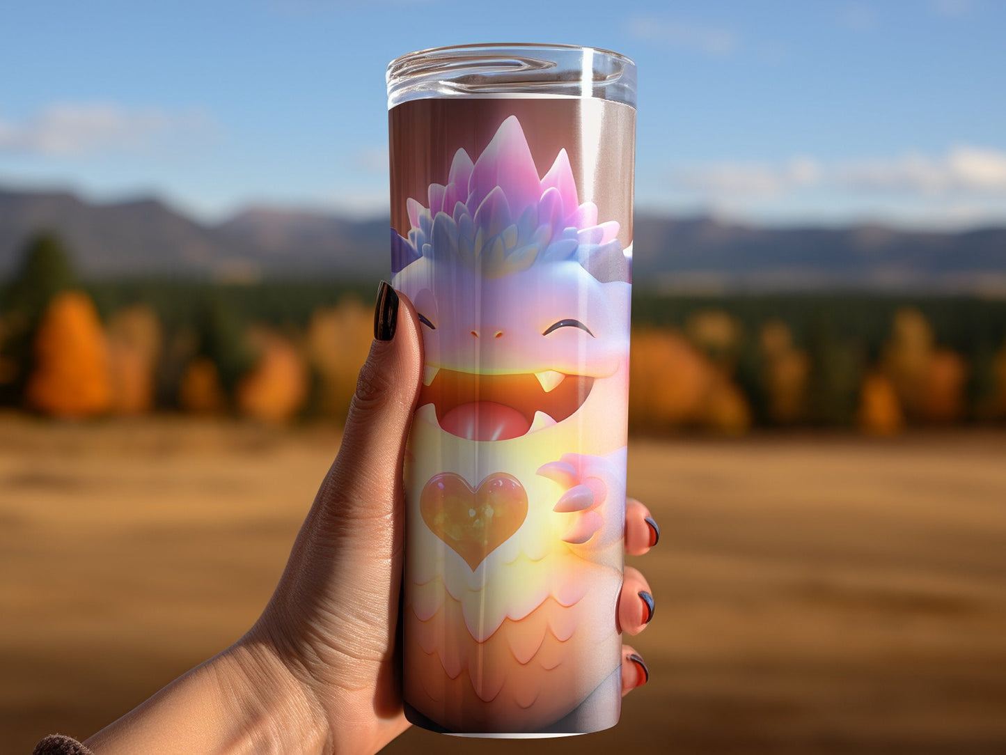 Cute fat monster tumbler wrap 20oz skinny tumbler - Premium tumbler from MyDesigns - Just $26.95! Shop now at Lees Krazy Teez