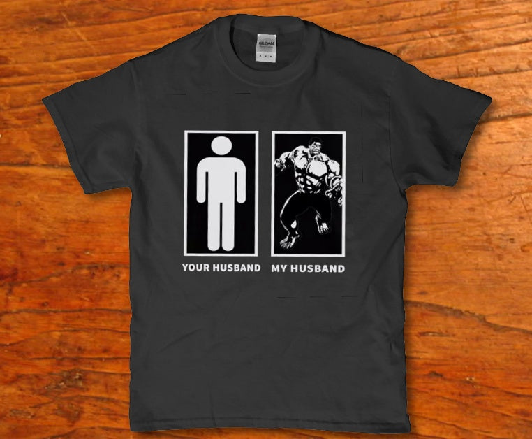 Your husband my husband funny Women's t-shirt - Premium t-shirt from MyDesigns - Just $19.95! Shop now at Lees Krazy Teez