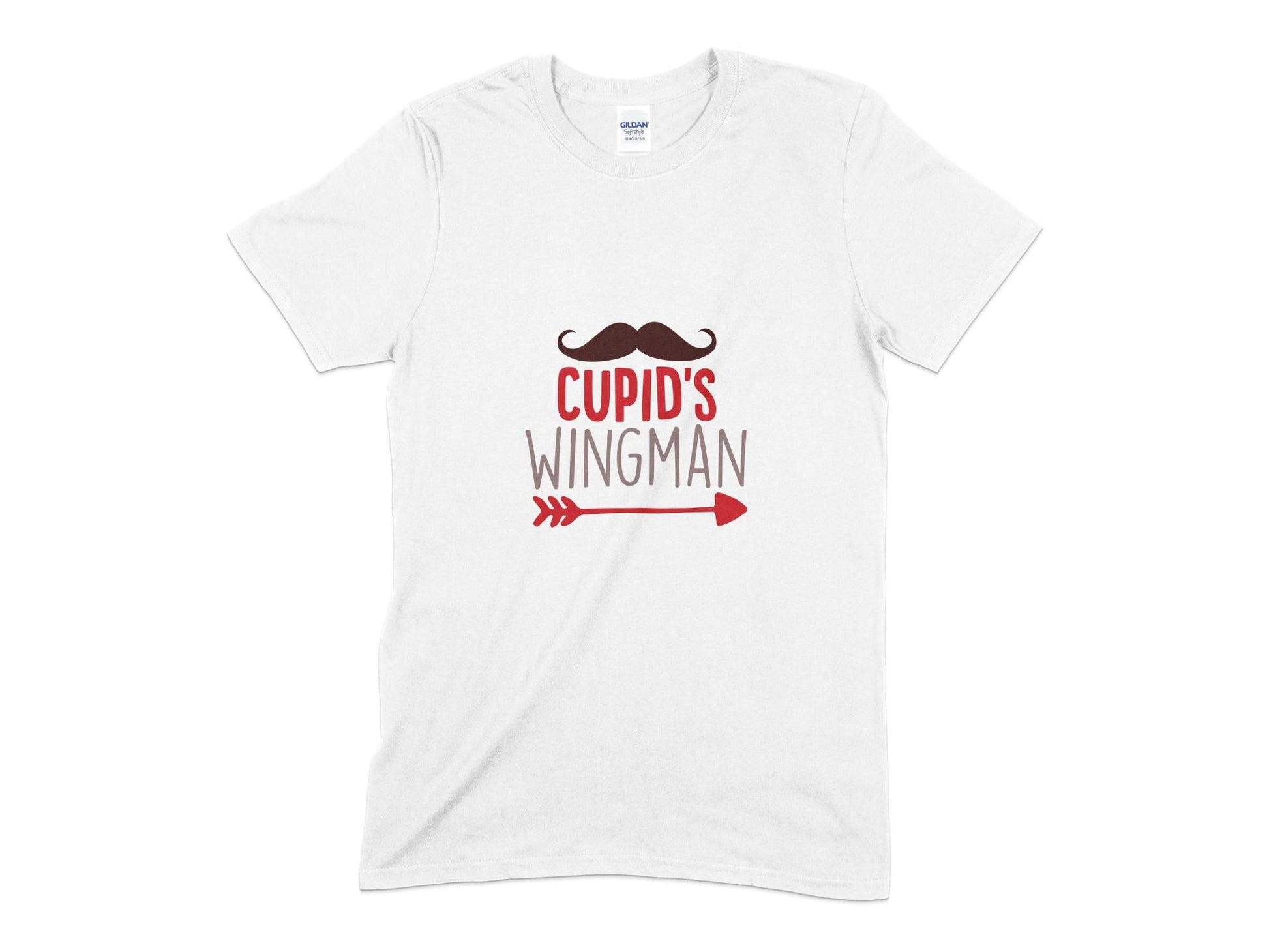 Cupids wingman mustache Mens womens unisex t-shirt - Premium t-shirt from MyDesigns - Just $21.95! Shop now at Lees Krazy Teez