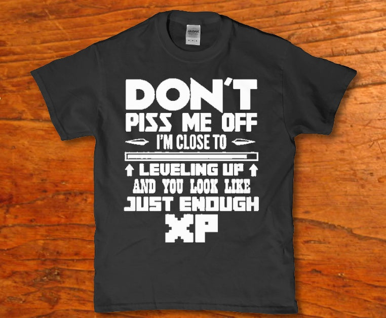 Don't piss me off I'm close to leveling up t-shirt - Premium t-shirt from MyDesigns - Just $19.95! Shop now at Lees Krazy Teez