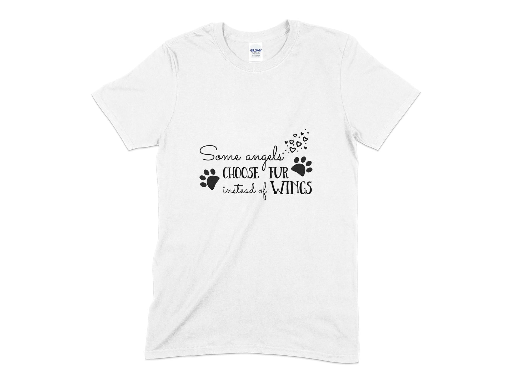 Some angels choose fur instead of wings Unisex t-shirt - Premium t-shirt from MyDesigns - Just $19.95! Shop now at Lees Krazy Teez