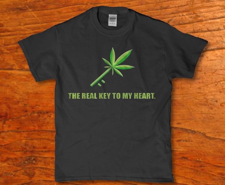 The real key to my heart 420 weed Men's t-shirt - Premium t-shirt from MyDesigns - Just $19.95! Shop now at Lees Krazy Teez