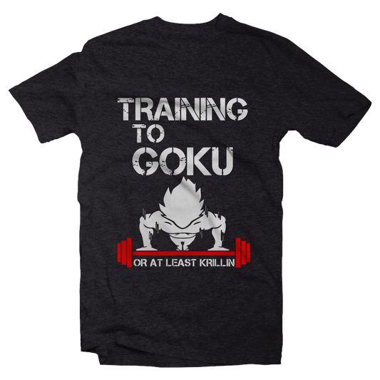 Training to goku or at least powerlifing Men' t-shirt - Premium t-shirt from MyDesigns - Just $19.95! Shop now at Lees Krazy Teez