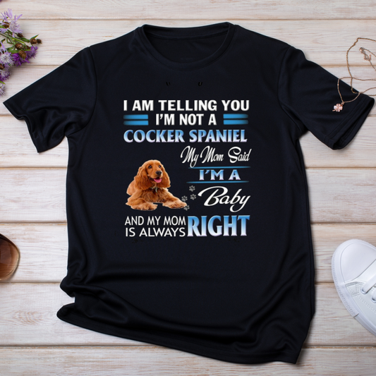 I am telling you I'm not a cocker spaniel dog t-shirt - Premium t-shirt from MyDesigns - Just $16.95! Shop now at Lees Krazy Teez