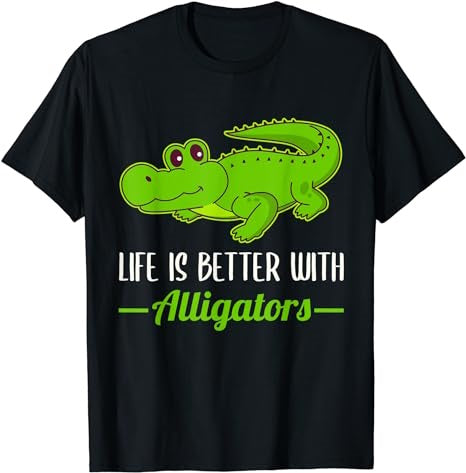 Life Is Better With Alligators T-Shirt - Premium t-shirt from Lees Krazy Teez - Just $19.95! Shop now at Lees Krazy Teez