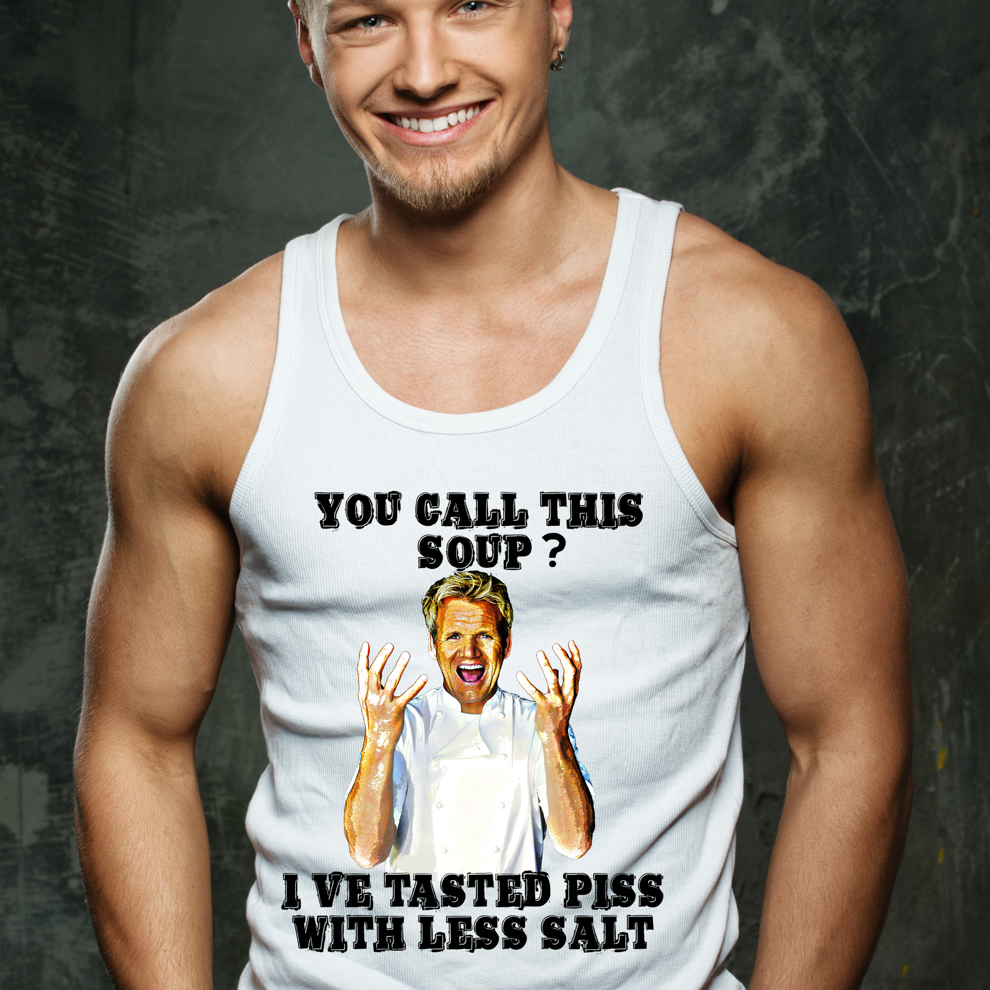 You call this soup, I have tasted piss with less salt Men's tank top - Premium t-shirt from MyDesigns - Just $21! Shop now at Lees Krazy Teez