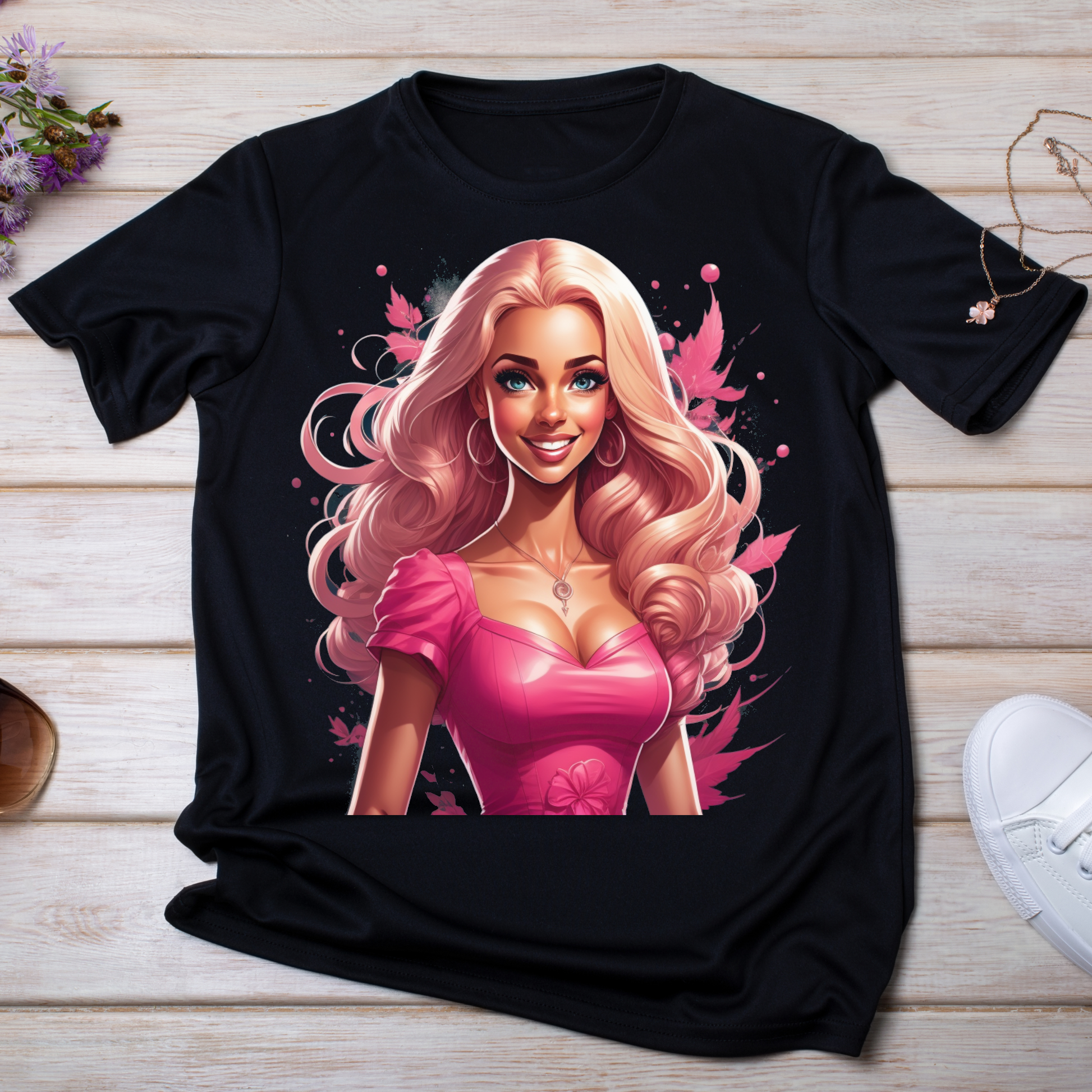 barbie tshirt ladies - barbie graphic tee - Premium t-shirt from Lees Krazy Teez - Just $21.95! Shop now at Lees Krazy Teez