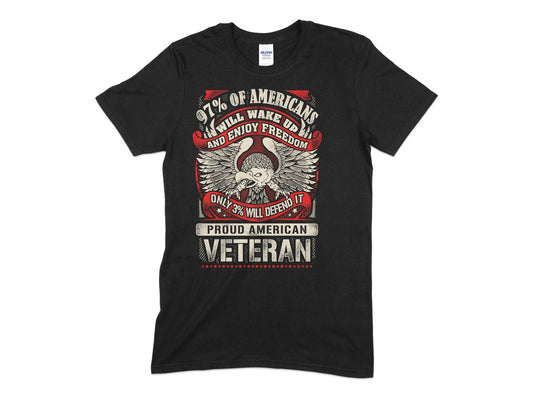 Proud American veteran t-shirt - Premium t-shirt from MyDesigns - Just $19.95! Shop now at Lees Krazy Teez