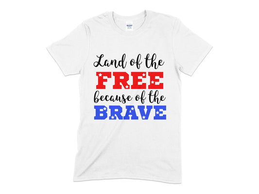 Land of the free because of the brave t-shirt - Premium t-shirt from MyDesigns - Just $18.95! Shop now at Lees Krazy Teez
