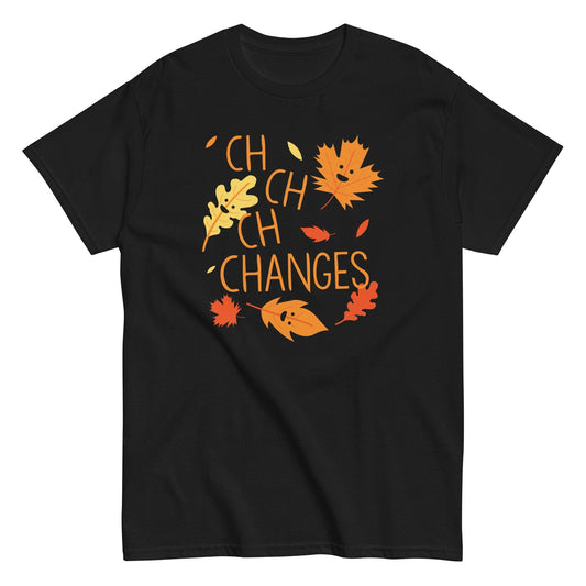 Autumn ch ch ch changes awesome Men's t-shirt - Premium t-shirt from MyDesigns - Just $19.95! Shop now at Lees Krazy Teez