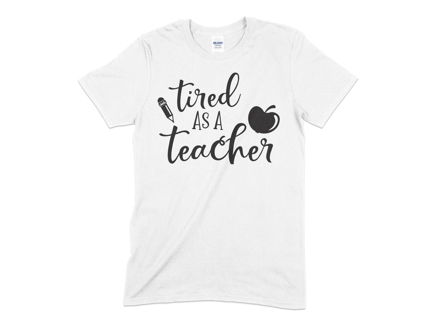 Tired as a teacher t-shirt - Premium t-shirt from MyDesigns - Just $19.95! Shop now at Lees Krazy Teez