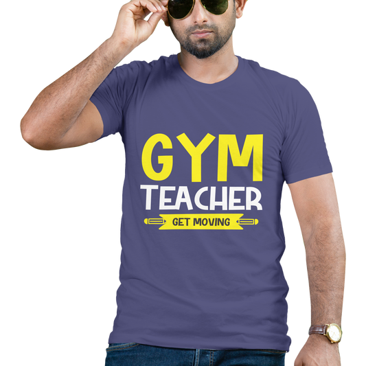 Gym Teacher get Moving t-shirt - Premium t-shirt from MyDesigns - Just $19.95! Shop now at Lees Krazy Teez